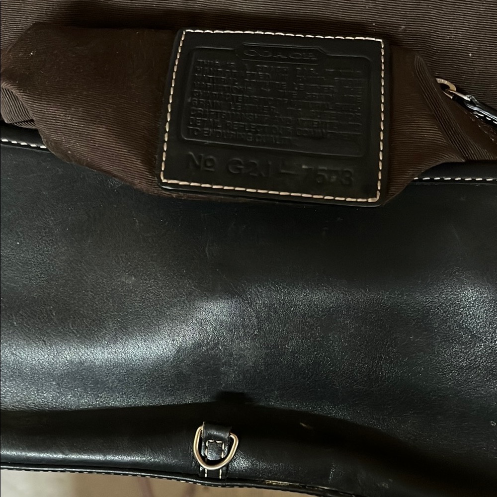 Coach Black Leather Bag